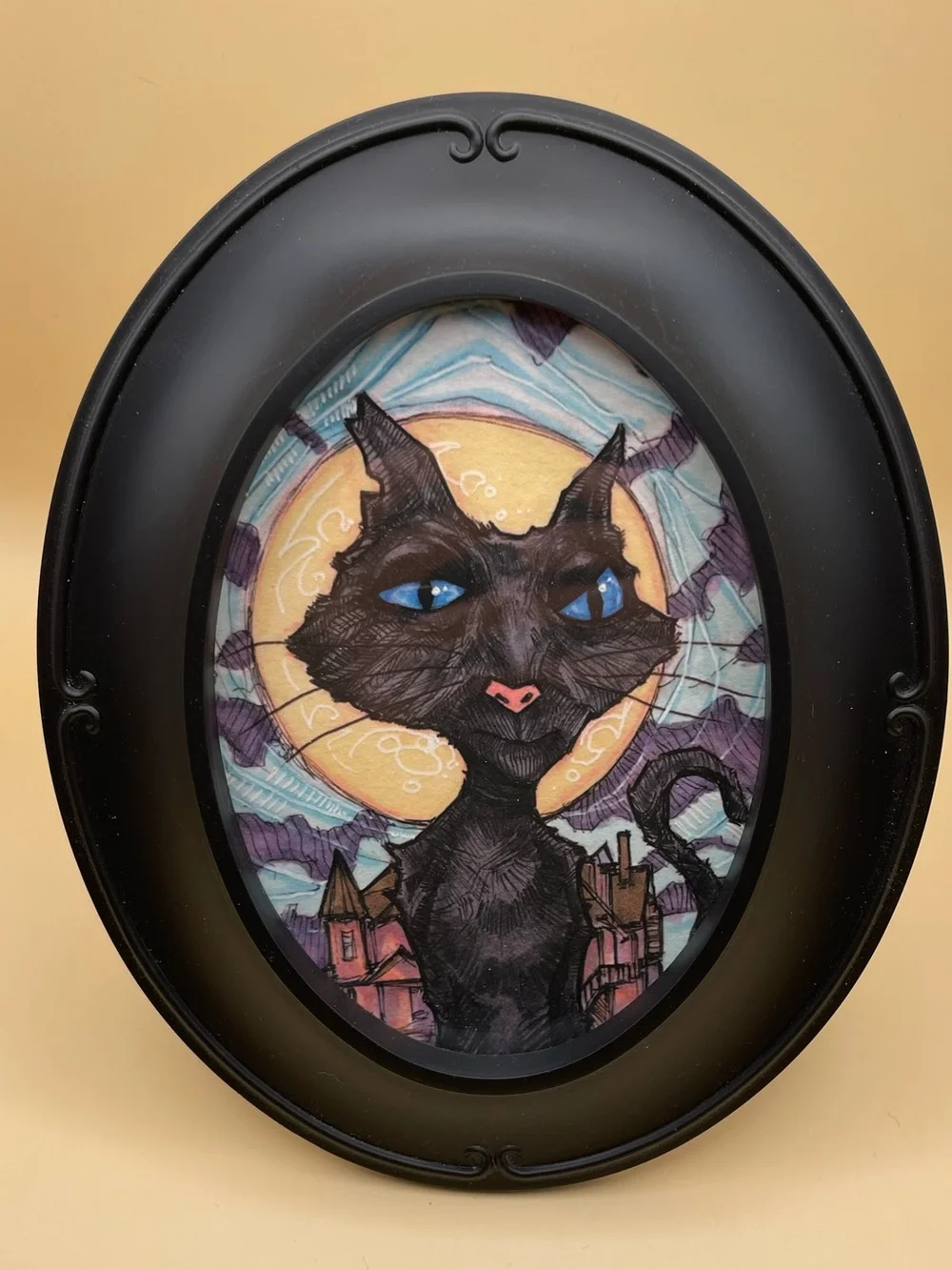Coraline Jones Cat Movie Framed Art Print By Chris Oz Fulton Signed